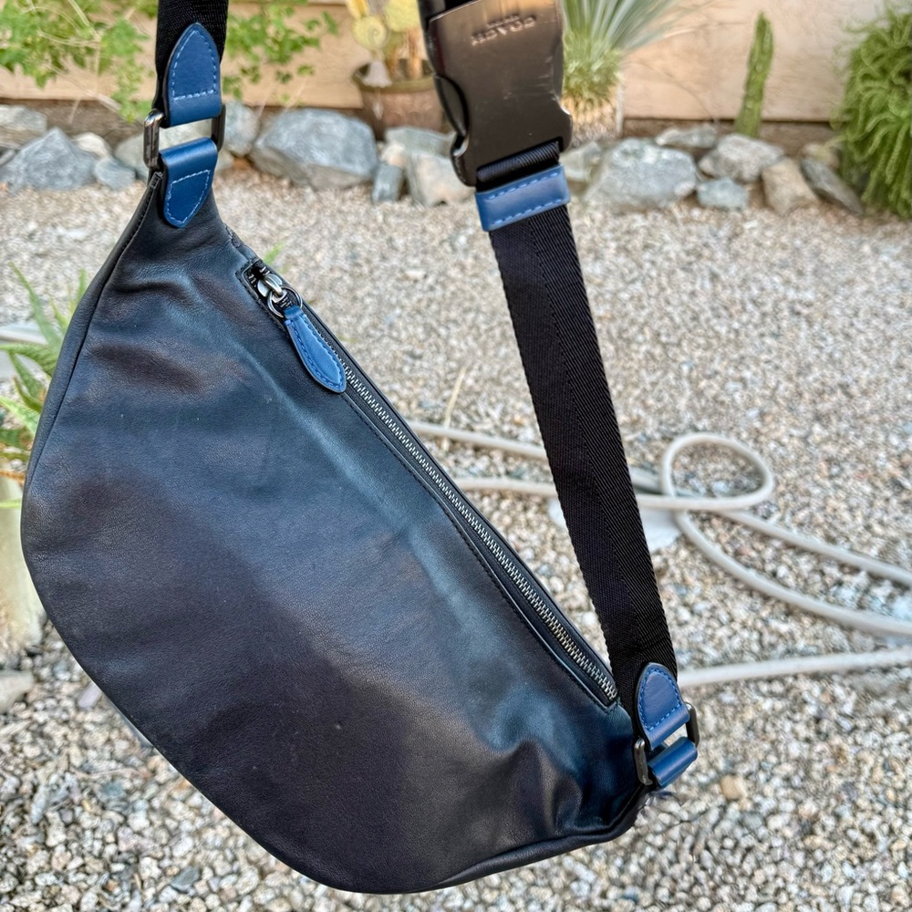 Coach League belt bag leather jacquard NWOT - Picture 11 of 13